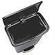 Rubbermaid Commercial Products Slim Jim® Tretmülleimer aus Kunststoff 90 l | | Innenraum-Mülleimer für Medizin, Büro, Gewerbe, Küche und Bad | Schwarz | 1883615