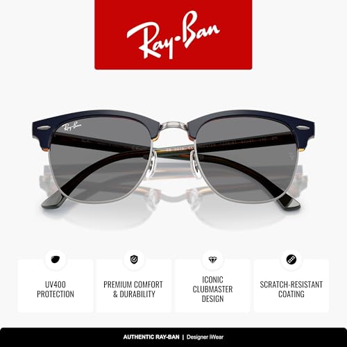 Image of Ray-Ban RB3016 Clubmaster Classic Square Sunglasses for Men for Women
