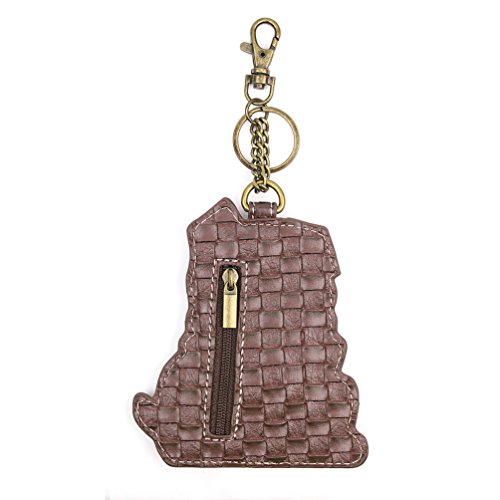 Chala Key Fob/Coin Purse"Bulldog" Brown #TOP1