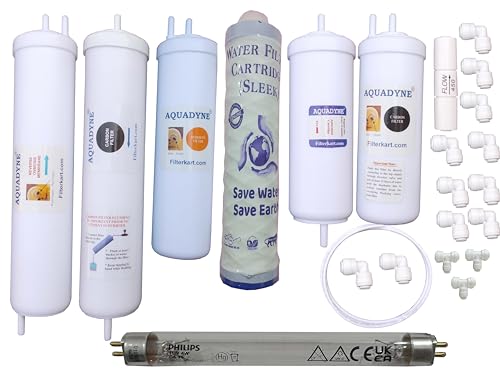 Water Purifier Filter Set Compatible for Liv-Pure Touch 2000 RO + UV Model Only