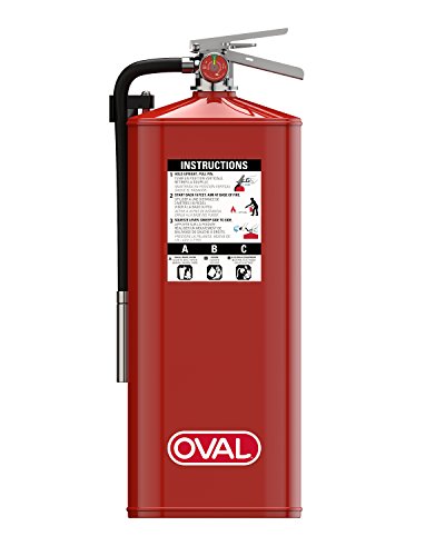 Oval Brand 10 lb ABC Fire Extinguisher Model 10HABC with 4A:80B:C Rating