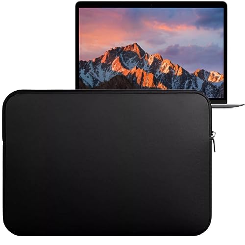 Capa Case Luva 13,3 polegadas compativel com Macbook resistente contra arranhões e impactos á prova d'água Cor Preto