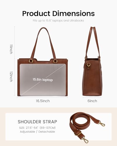LOVEVOOK Vintage Laptop Tote