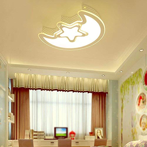 Plafonnier moderne cartoon star moon avec variateur de lumière intégré - 3