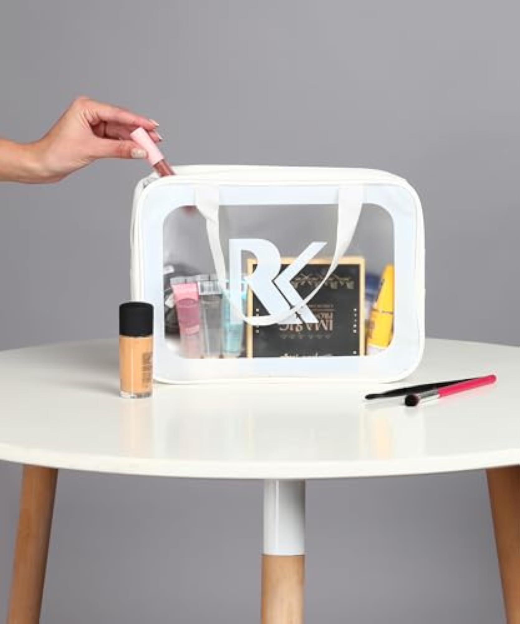 Large Clear Waterproof Washbag, Transparent Toiletry Organizer