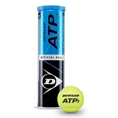 New 2020 DUNLOP ATP Super-Premium Tennis Balls - Match Ball - Tubes of 4 - Multi Packs (1 Tube), White