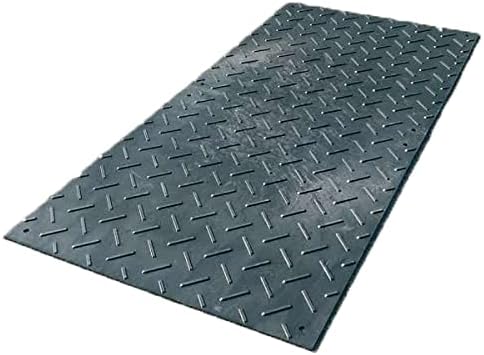 Lightweight resin decking, black, 4.8 x 0.9 x 0.9 inches (1,219 x 2,438 mm x 13 mm (8 + 5) mm) thickness, non-slip on one side, flat back, W board)