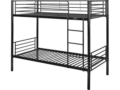 Habitat et Jardin Lit superposé Adam - 90 x 190 cm - Métal (Noir)