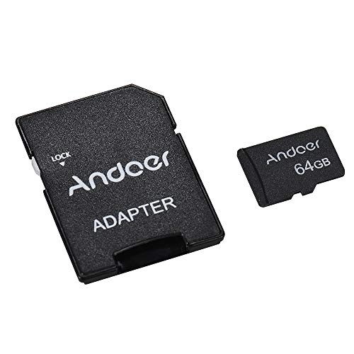 Mainstayae 64 GB Classe 10 Cartão de Memória TF Card + Adaptador de Cartão TF para Câmera Do Carro C