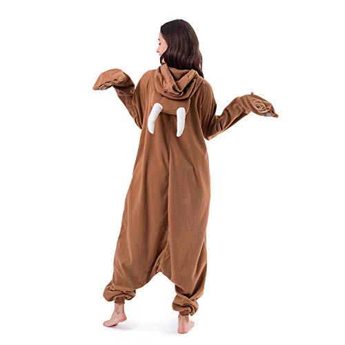 Beauty Shine Adult Unisex Animal Costume Halloween Christmas Cosplay Plush Pajama Onesie (X-Large, Walrus) #TOP5