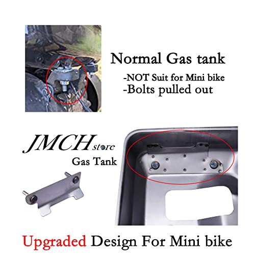 Image of JMCHstore Side Port Gas Tank w / Raised Cap For Coleman BT200X CT200U CT200UEX, Baja Warrior MB200 Mini Bike Fuel Tank Replacement for Hemi Predator 212 212cc 224 MAX performance Engine