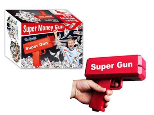 Image of Mimi Super Gun Cash, Money Injector Cash Cannon Rain Cash Gun Money Stress Reducer Anti-Anxiety Toy Christmas Gift Toys for Children & Adults Fun Toy (Red)