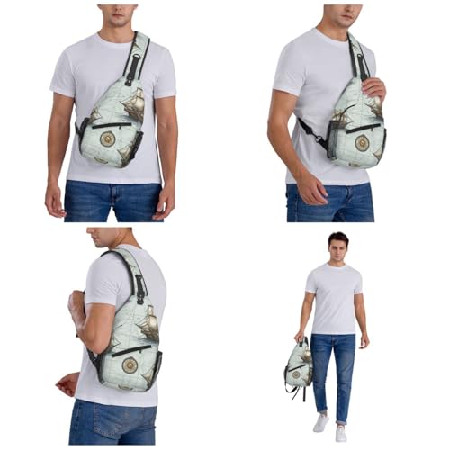 Bolso Sling para Hombre y Mujer en Negro miniatura 6
