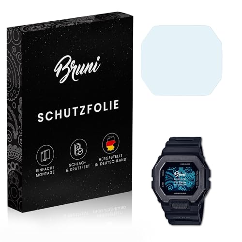 Bruni Screen Protector compatible with Casio GBX-100NS-1ER Protector Film, crystal clear Protective Film (2X)