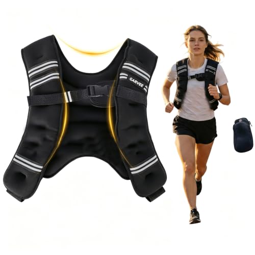 Garvee 12lb Weight Vest with Reflective Stripe for Workout - image 7