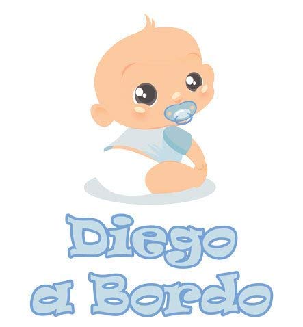 GamesMonkey Adesivo Bimbo Bimba a Bordo - Nome