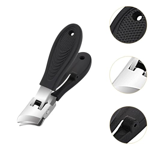 harayaa Cortador de unhas inclinado, cortador de unhas, abertura de mandíbula larga, anti-respingos,