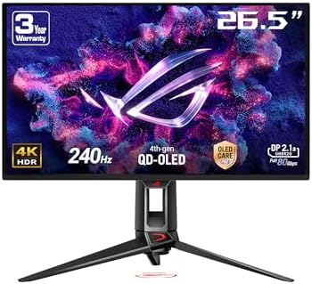ASUS ROG Swift PG27UCDM : 27", QD-OLED 4K, 240Hz, 0,03ms, G-Sync,...