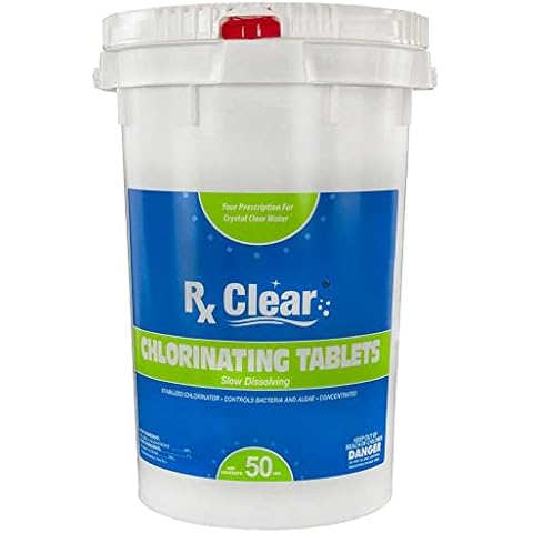 Rx Clear 3-Inch Chlorine Tablets for Pools and Spas Cover