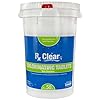 Rx clear 3 inch stabilized chlorine tablets 50 pounds individual chlorinating tabs for sanitizing swimming pools spas long lasting slow dissolving and uv protected  urban country home decor