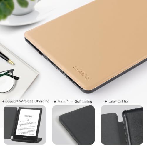 Image of CoBak Case for 6.8 inch eBook Readers 11th Generation 2021 Released | New PU Leather Cover and Clear Soft Silicone Back Cover with Auto Sleep Wake