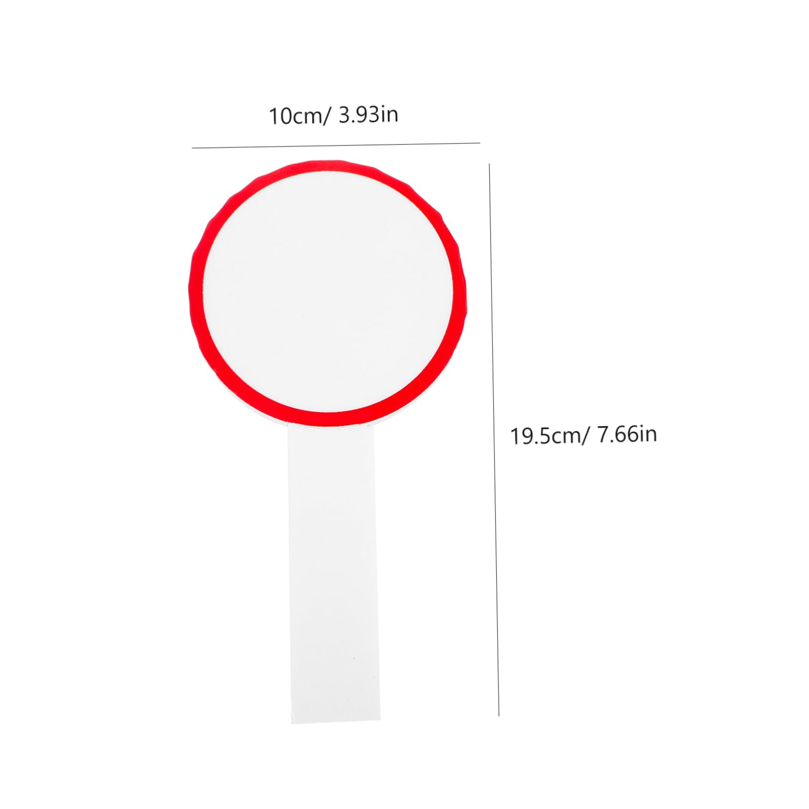 Sewroro 6pcs Handheld Blank Writable Scoreboards Single-sided Whiteboards for Voting Auctions Teaching Easy to Clean Design