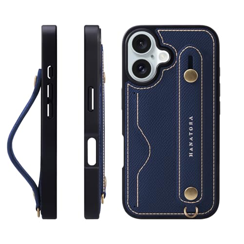 HANATORA for iPhone 16 P[X {v ϏՌ wʃxg J[h|Pbg X}zP[X X}z X^h@\ lbN Xgbv t G{XU[ Mtg }OlbgȂ lCr[ NCGH-16-Navy