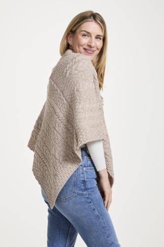 Image of Irish 100% Merino Wool Poncho for Women Made in Ireland
