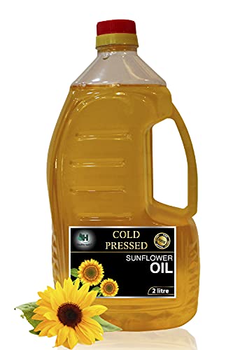 Image of Healthy Roots 2L Cold Pressed Sunflower Oil (Virgin, Chekku /Ghani) - 2 Litre Wood Pressed Sunflower Oil for cooking