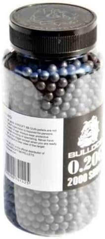 Bulldog High Pro Grade 6mm 0.20g BLACK Medium Weight BB Pellets x 2000