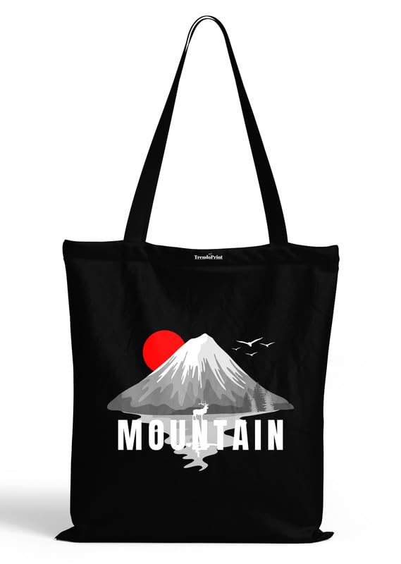 Image of TrendoPrint Reusable Shopping Bag Canvas Tote Bag for Grocery, College, Office & Shoulder Handbag Travel Bag for Men and Women (14x16 inches)