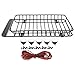 RC Car Roof Rack, Metal Roof Rack Luggage Carrier with LED Light Spare Parts Fit for Traxxas TRX4/Axial SCX10 90046 Accessory