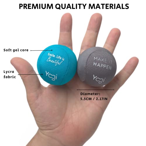 Image of Yogi Stress Ball, Finger Strap, Stress Relief, Squeeze Ball for Anxiety | Hand therapy, grip strength, sensory fidget toy, stress ball for adults and kids, school work travel, ADHD, anxiety