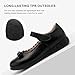Stelle School Shoes for Girls Uniform Mary Jane Dress Shoes Flats Church Music Recitals(Little/Big Kids)(Black,12ML)