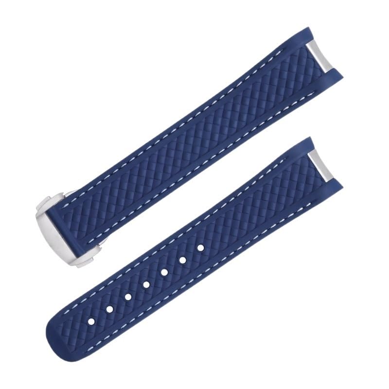 Bracelet en caoutchouc fluoré 21mm ultra résistant pour boîtier Worldtimer 43mm