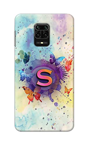 Image of PRINTFIDAA� Printed Hard Back Cover Case for Mi Redmi Note 10 Lite Back Cover (Alphabet S) -2808