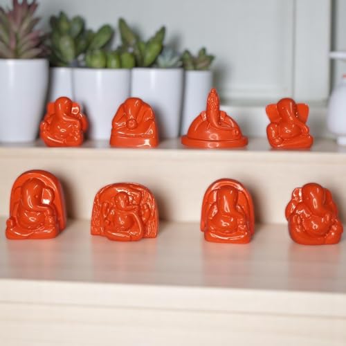 Image of KariGhar Ashtavinayak Ganesh Ji /Ganpati Bappa Murti Perfect for Office Table,Study Table, House Warming, Home, Puja Ghar, Decoration & Gifting 2 inch Religious