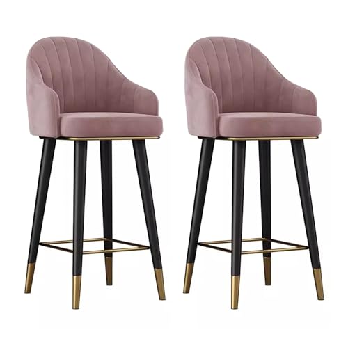 Tabouret de comptoir en velours rembourré style haut de gamme