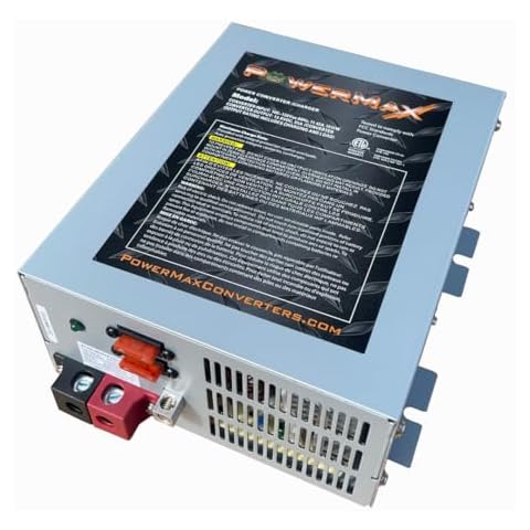 PowerMax PM3-50-24 24 Volt 50 AMP Converter Charger with 3 Stage Automatic Smart Battery Charger Cover
