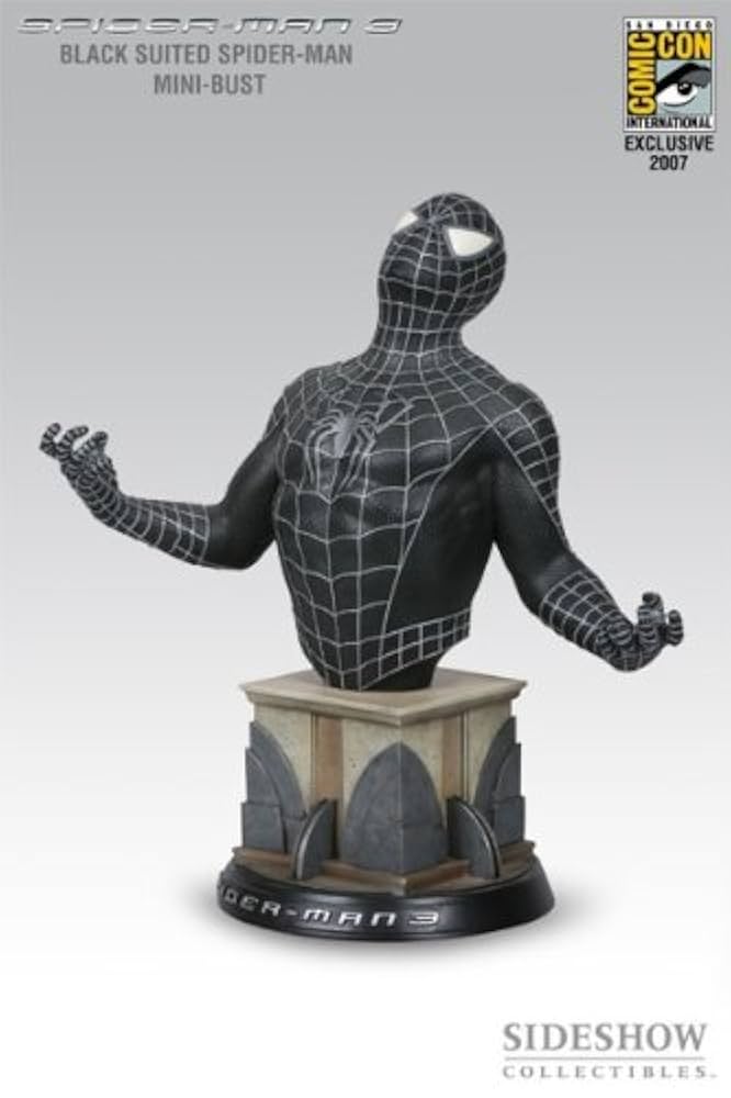 Spiderman (Black Suit) Bust From Spiderman 3 : Amazon.com.mx