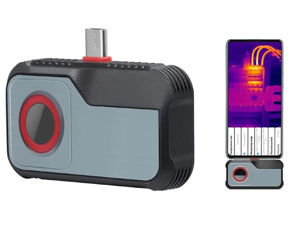 256x192 Pixels Thermal Camera, -20°C to 550°C, Android Type C Mobile Phone Infrared Thermal Imager for Electrical Repair