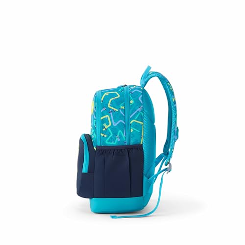 Image of American Tourister Wiggle | 26 Ltrs | 2 Compartments | Bottle Pocket | Ergonomic Padded Back Panel & Shoulder Straps | Kids Backpack | 1 Year International Warranty | Racing Teal