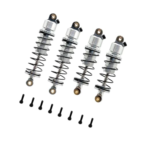 Amortisseurs hydrauliques WLtoys 244016 en métal argenté premium pour voiture RC 1/24