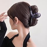 ヘアクリップ 大きめ バンスクリップ へあくりっぷ 大きめしっかり オフィス 髪留め クリップ シンプル ヘアアクセサリー かみどめ クリップ 大きめしっかり 金属 濃密な髪も使用可能 グレイ