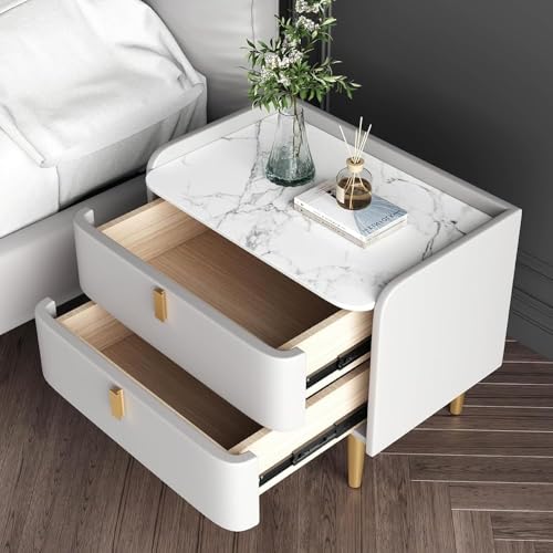 Table d'appoint avec rangement de nuit pratique pour chambre à coucher moderne - 6