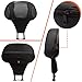 FOVPLUE Adjustable Rider Backrest,Detachable Plug-in Driver Backrest Pad w/Mounting Kit for Harley Touring 2009-2025,for CVO Road Glide Street Glide Tri Glide FLHTK/L Electra Glide Road King,Style 4