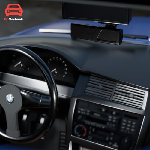 Image of GoMechanic Car DashCam with 2K + 4MP Front & 1080p + 2MP Rear HD Recording, 3.7 inch LCD Touch Screen