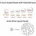 950Pcs Assorted Pearl Beads for Bracelet,Cute Flatback Resin Junk Case Charms for Jewelry Making Bulk Decorations,DIY Phone Charms Beads,Unique White Aesthetic Beads for Crafts