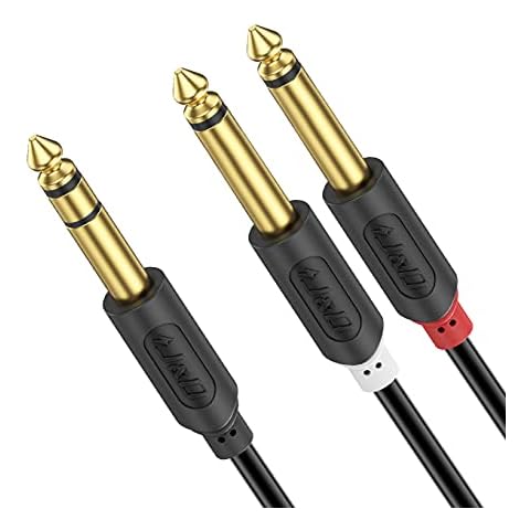 J&D Cable de Audio de Conexión Doble de 6,35 mm Cover