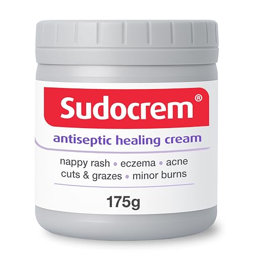 Sudocrem Antiseptic Healing Cream Zinc Oxide Cream for Nappy Rash Eczema Acne and Minor Burns 175g (Pack of 1)